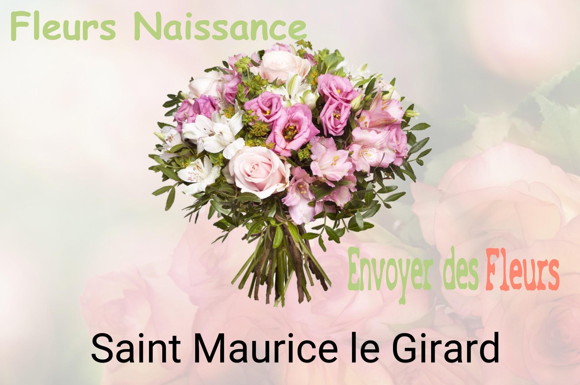 Bouquet de fleurs de naissance livré à Saint-Maurice-le-Girard